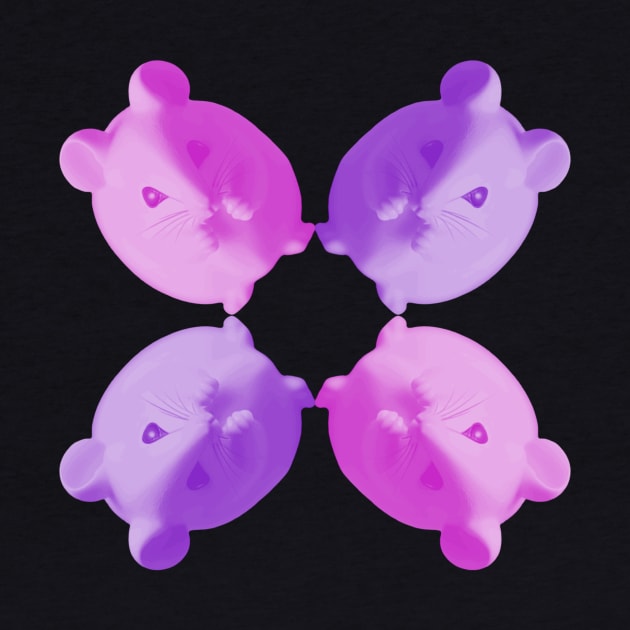 Pink and Purple Mice by Geomhectic